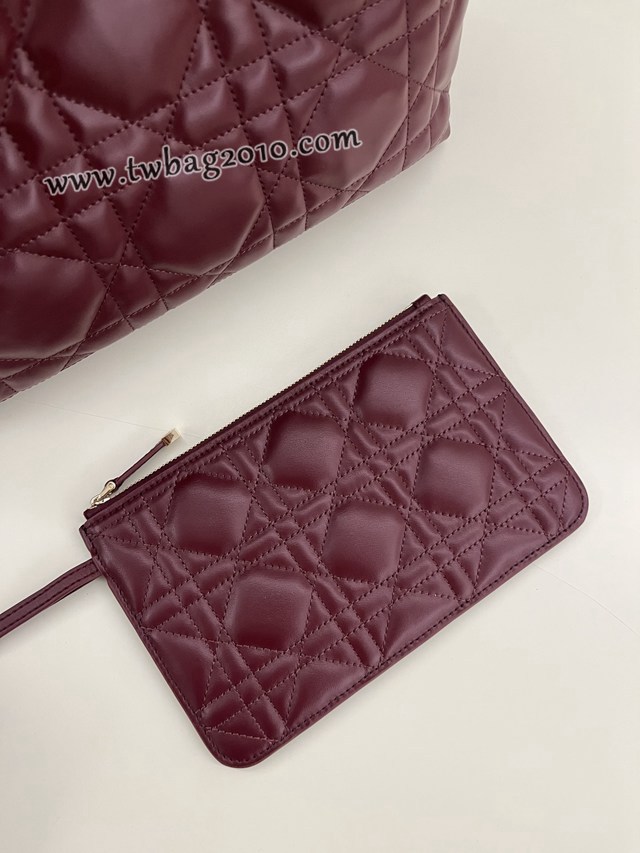 Dior专柜新款迪奥高仿原单中号黑色Toujours系列大菱格休闲女包 djfk1432
